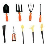 Bonsai Set With Pruner and Garden Tool Kit (Set of 9 Pcs) With Cultivator, Khurpa, Hand Weeder, Pruner, Rake & Trowel